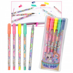 YLVI SET STYLO GEL COULEURS DE L'ARC EN CIEL