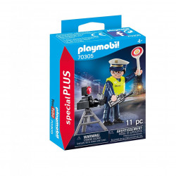 Policier avec radar