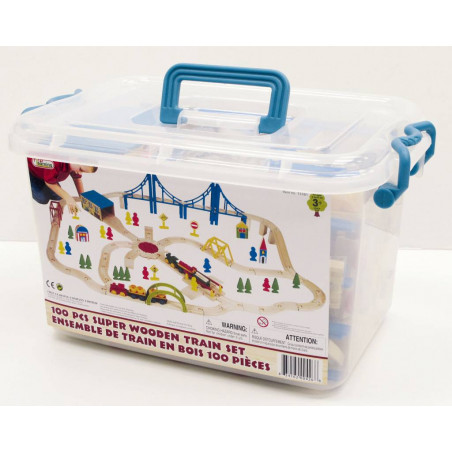 Train bois 100 pieces