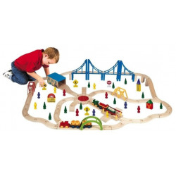 Train bois 100 pieces