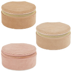 Boite a Bijoux ronde velour