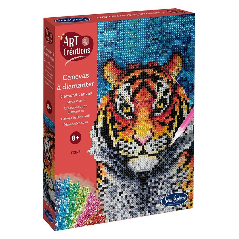 Art et créations Canevas diamanter tigre