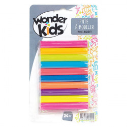 10 BATONS PATE A MODELER FLUO