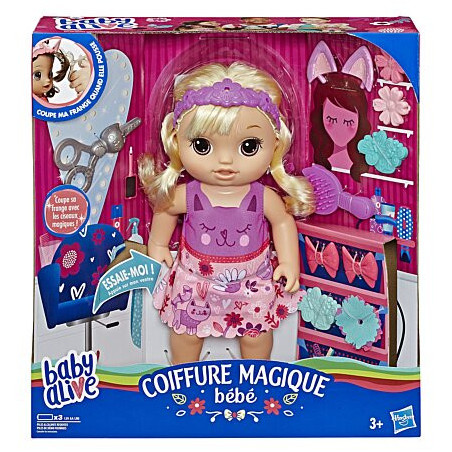 Baby Alive Coiffure magique   poupée cheveux blonds