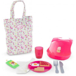 GRAND COFFRET REPAS 11 ACCESSOIRES POUPON 36 42CM