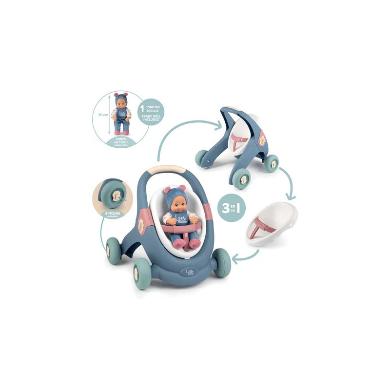 LS BABY WALKER 3 EN 1 + POUPON LS BABY WALKER 3 EN 1 + POUPON