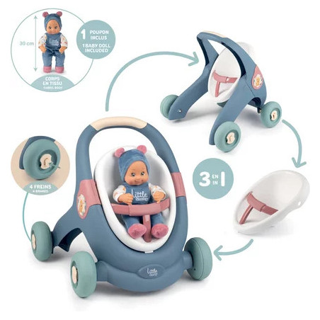 LS BABY WALKER 3 EN 1 + POUPON