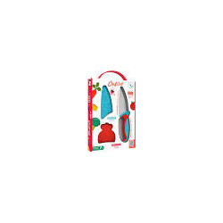 LE COUTEAU DU CHEF BLEU & ROUGE