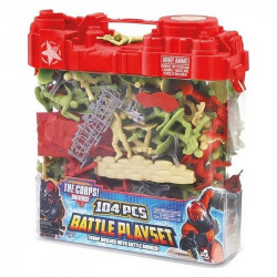 BARIL SOLDATS 104 PIECES