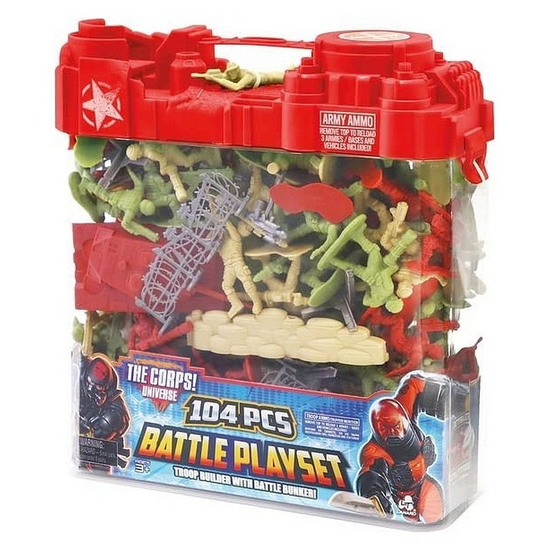BARIL SOLDATS 104 PIECES