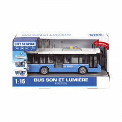 BUS 28CM SON ET LUMIERE   ASSORTIMENT