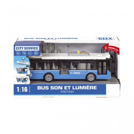 BUS 28CM SON ET LUMIERE   ASSORTIMENT