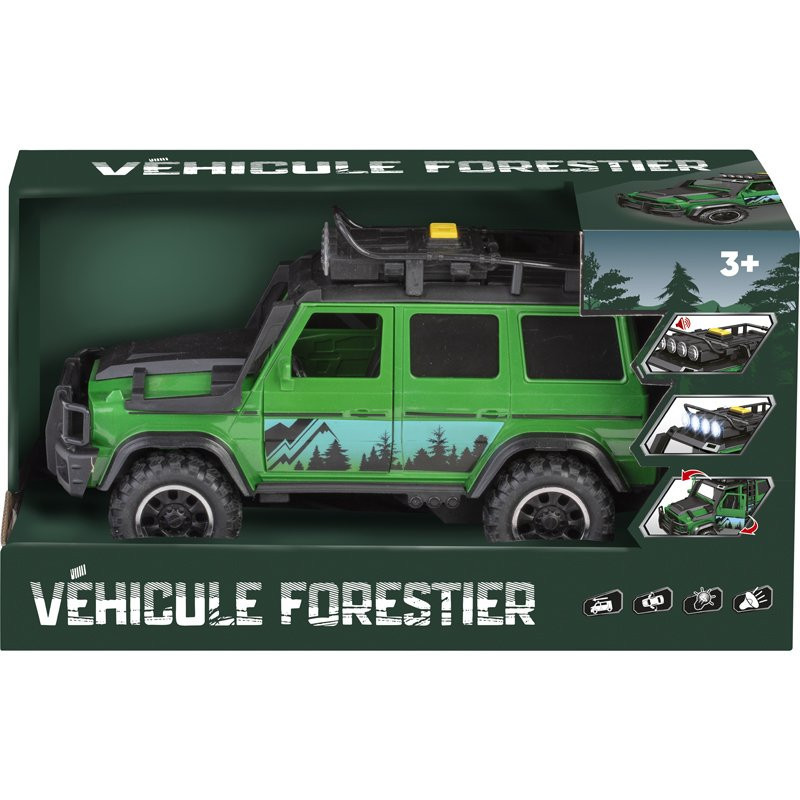 Vehicule forestier son et lumieres
