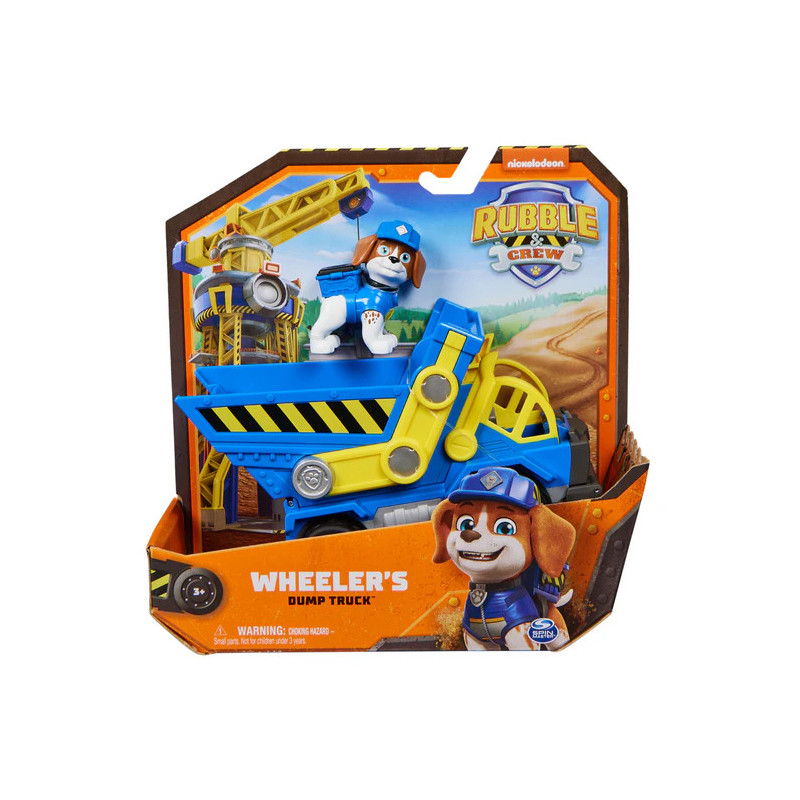 Paw Patrol Rubble & Crew Wheeler's Dump Truck Vehicle & Figure