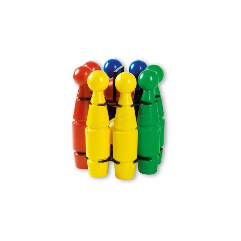 JEU 8 QUILLES PLASTIQUE