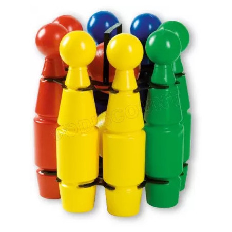 JEU 8 QUILLES PLASTIQUE