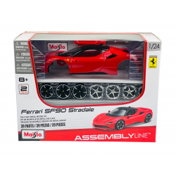 Maisto Kit métal à monter 1 24 Ferrari Sf Stradale rouge