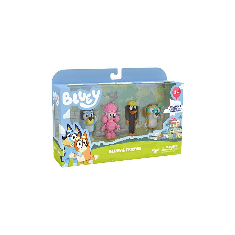 LES AMIS DE BLUEY (X 4 FIGURIN
