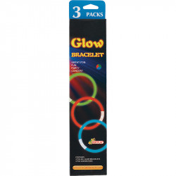 3 BRACELETS PHOSPHORESCENT