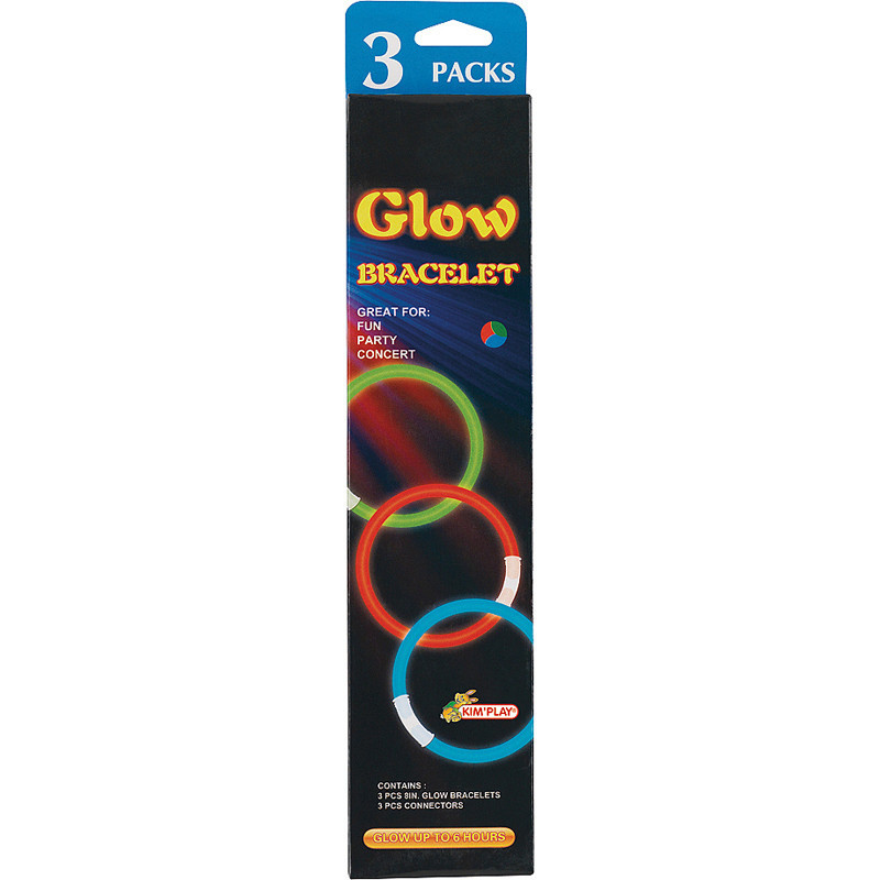 3 BRACELETS PHOSPHORESCENT