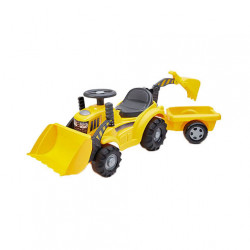 PORTEUR TRACTO PELLE AVEC REMORQUE 105 CM