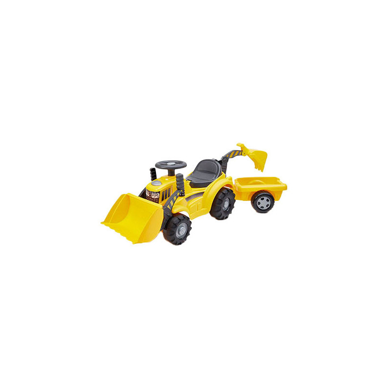 PORTEUR TRACTO PELLE AVEC REMORQUE 105 CM