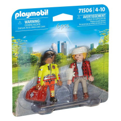Playmobil Duo Secourisme avec bléssé