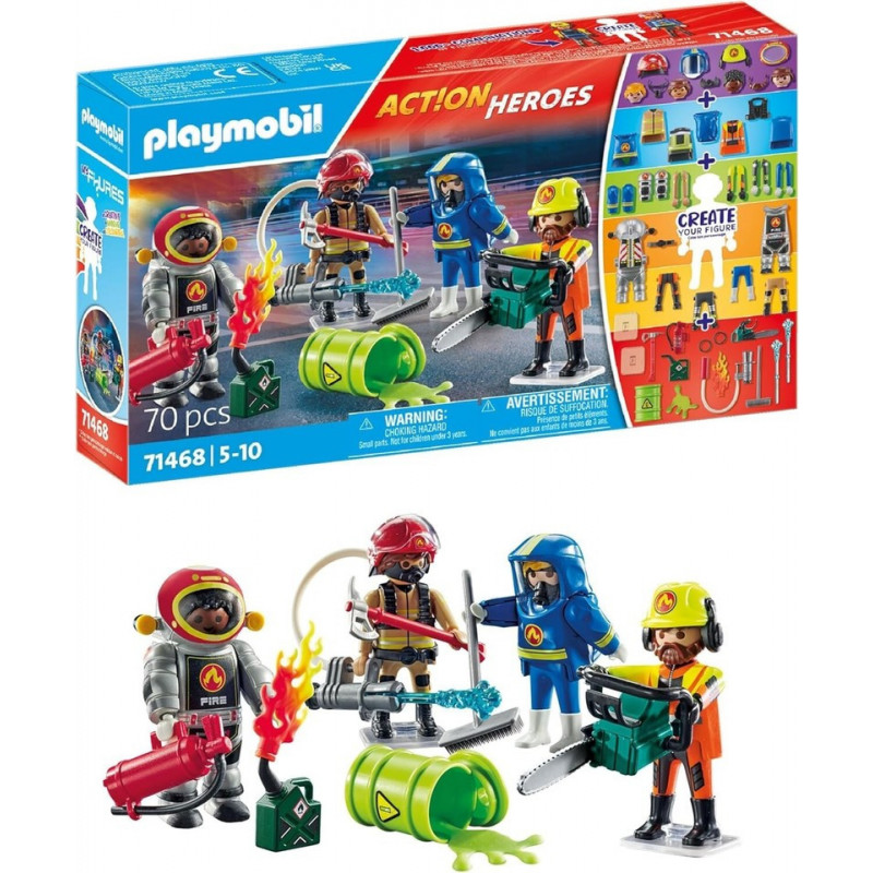 Playmobil Pompiers intervention produits chimiques