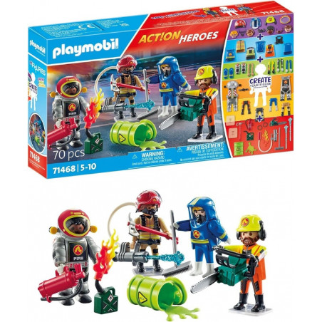 Playmobil Pompiers intervention produits chimiques