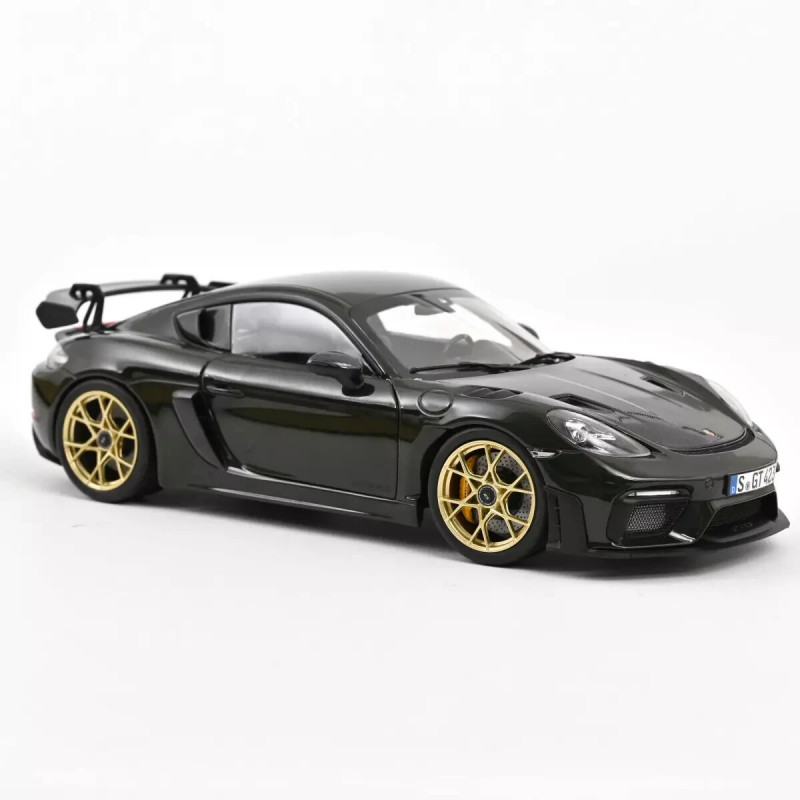 Norev 1 18 Porsche Cayman Gt4 Black 2023 Brewster Green