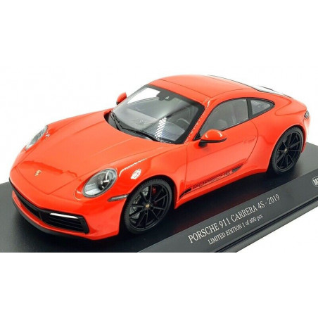 Minichamps 1 18 Carrera Rs porsche 911S 2019 orange  Edition 600 pieces