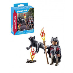Playmobil Guerrier avec loup