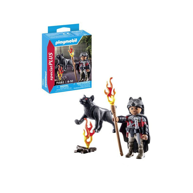Playmobil Guerrier avec loup