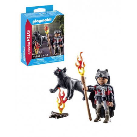 Playmobil Guerrier avec loup