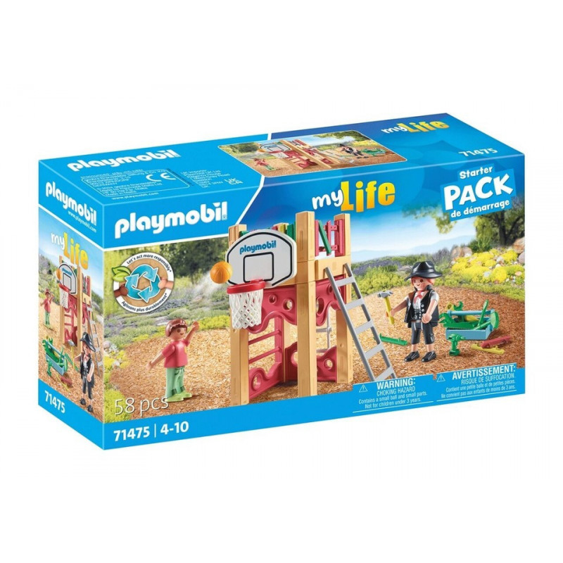 Playmobil Charpentiet et tourelle de jeux