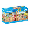 Playmobil Charpentiet et tourelle de jeux