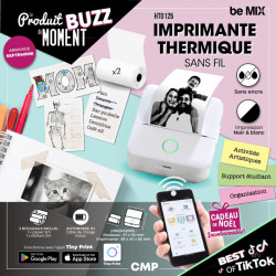 Mini Imprimante sans fil noir et blanc