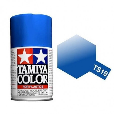 Bombe peinture Tamiya ts19 bleu metalisÃ©
