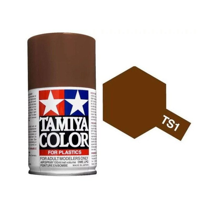 Bombe peinture Tamiya ts1 marron red brown