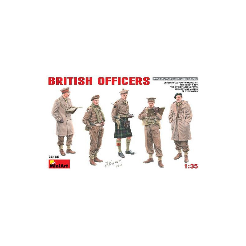 Mini art 1 35 British Officers