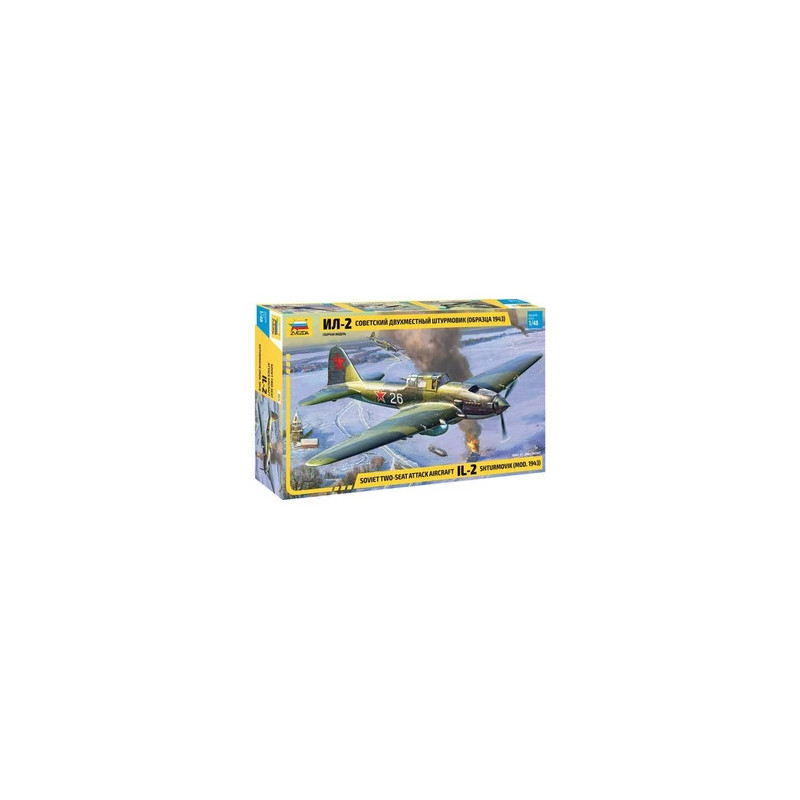Zvezda 1 48 Soviet Two Seat Attack Aircraft IL 2