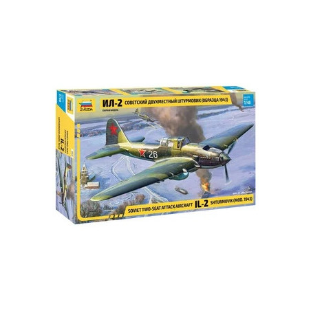 Zvezda 1 48 Soviet Two Seat Attack Aircraft IL 2