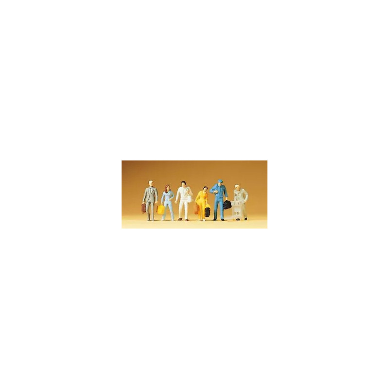 Preiser Personnage Ho passagers marchant