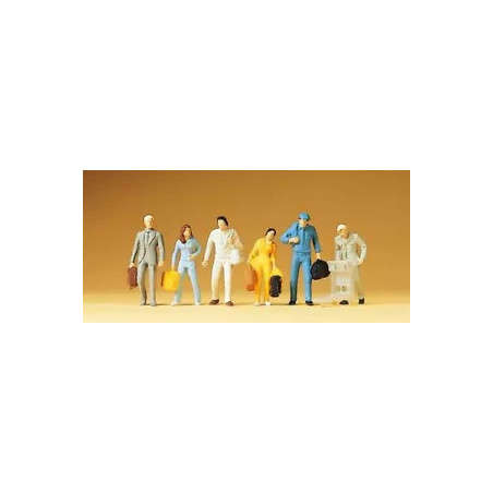 Preiser Personnage Ho passagers marchant
