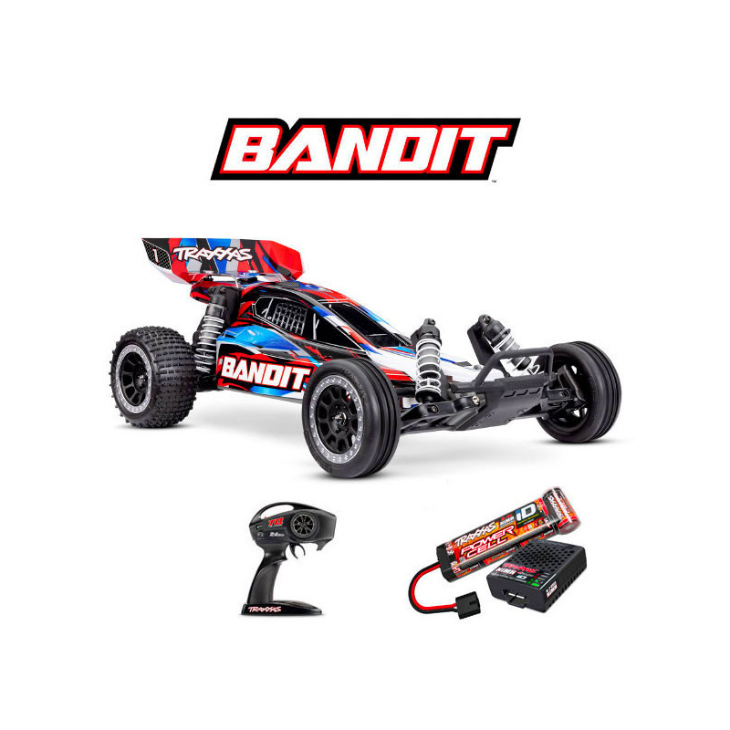 Traxxas Bandit 4x2 Rtr Usb avec accus rouge Traxxas Bandit 4x2 Rtr Usb avec accus rouge