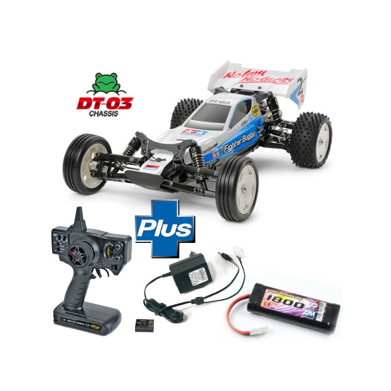Tamiya Kit 1 10  Rc Neo Fighter 4x2 avec radio Aq et chargeur