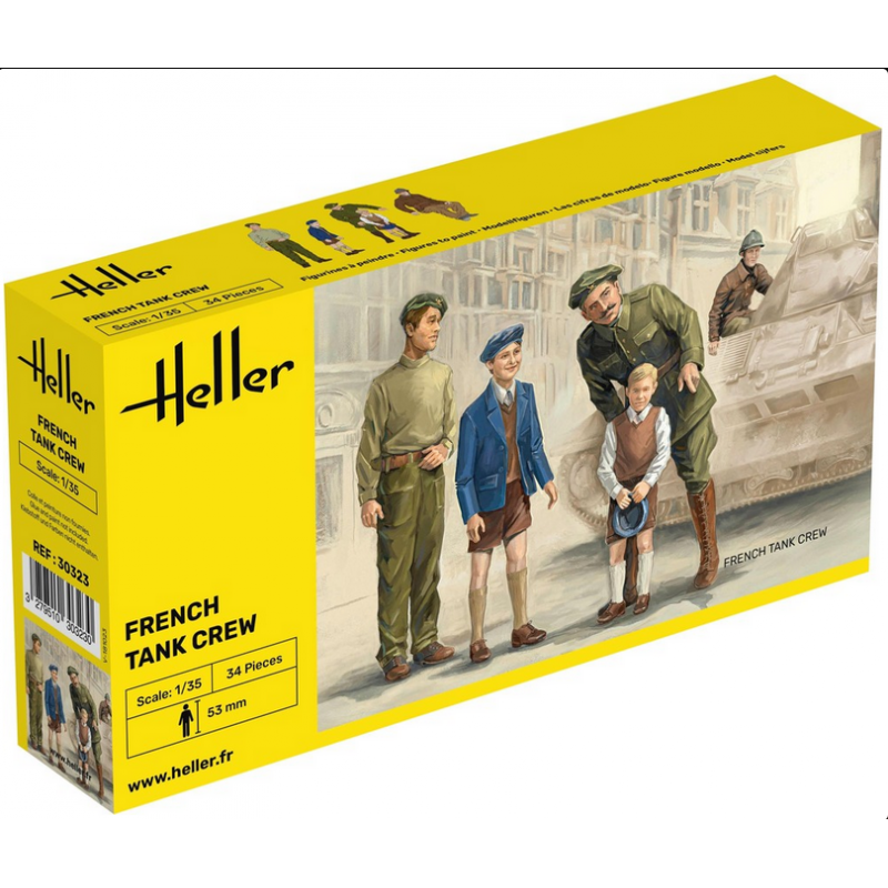 Heller 1 72 Personnage French Tank Crew
