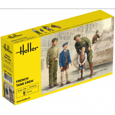 Heller 1 72 Personnage French Tank Crew
