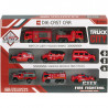 Set  vehicules Métal Pompiers