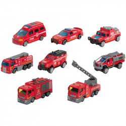 Set  vehicules Métal Pompiers